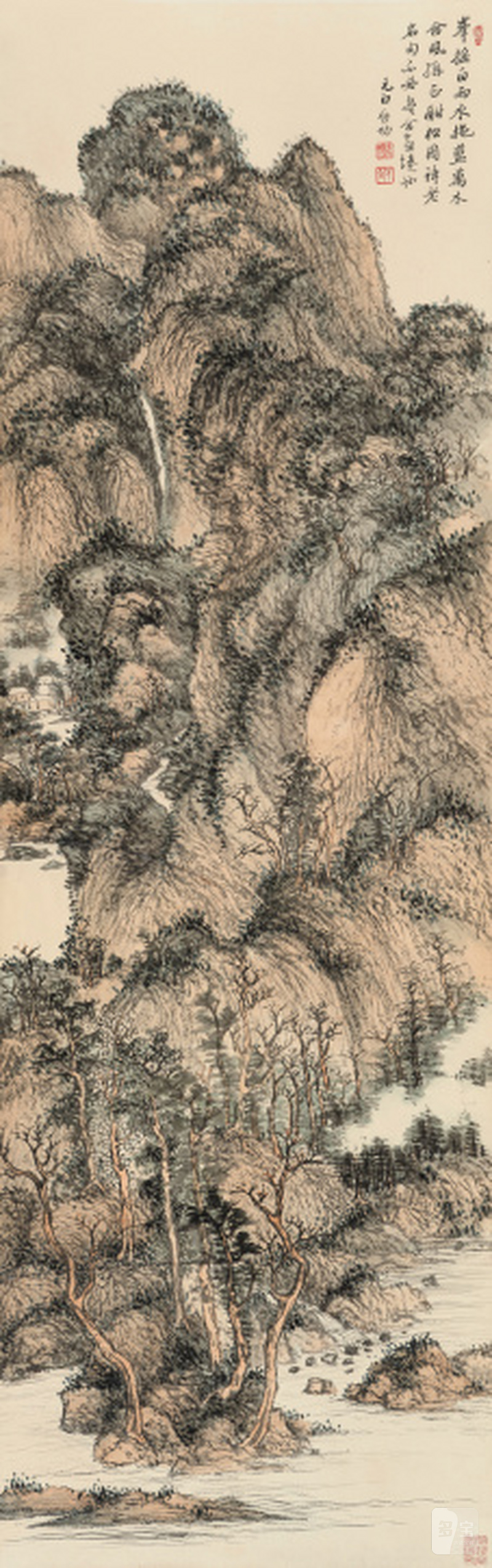 啓 功 1912-2005 万木含风 - 图1